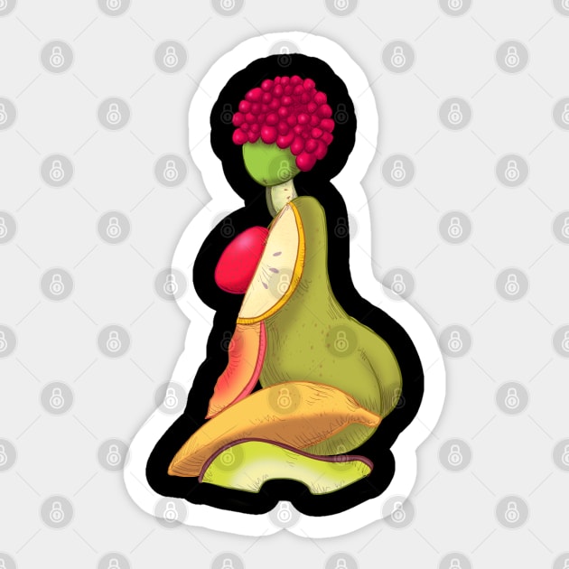 Thick Fruit Sticker by LVBart